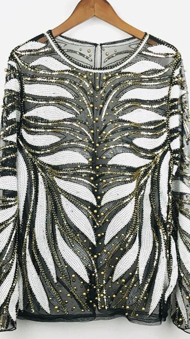 Fc Sequins Long Sleeve Tees Tops