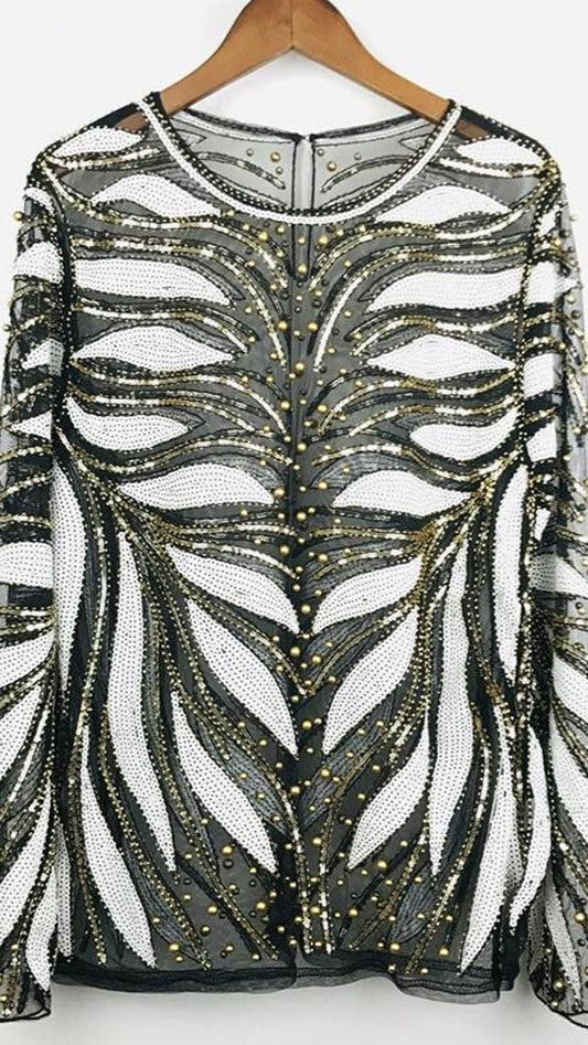 Fc Sequins Long Sleeve Tees Tops