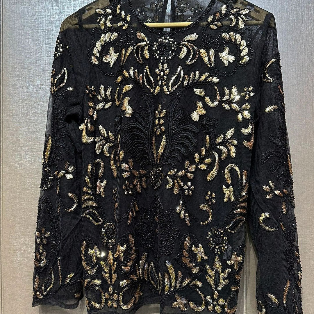 Fc Sequins Long Sleeve Tees Tops