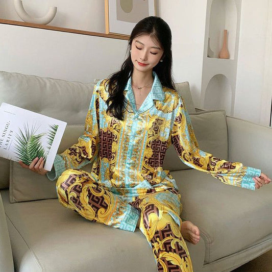 Fc Breasted Button-Print Shirt Two-Piece Set