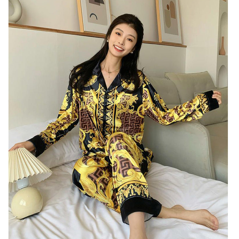 Fc Breasted Button-Print Shirt Two-Piece Set