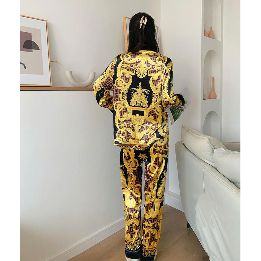 Fc Breasted Button-Print Shirt Two-Piece Set