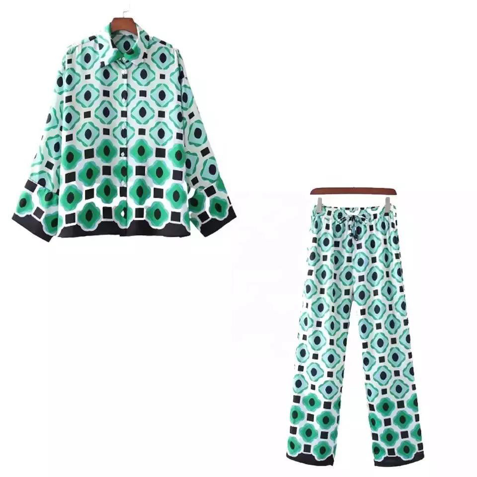 Fc Geometric Print Trousers