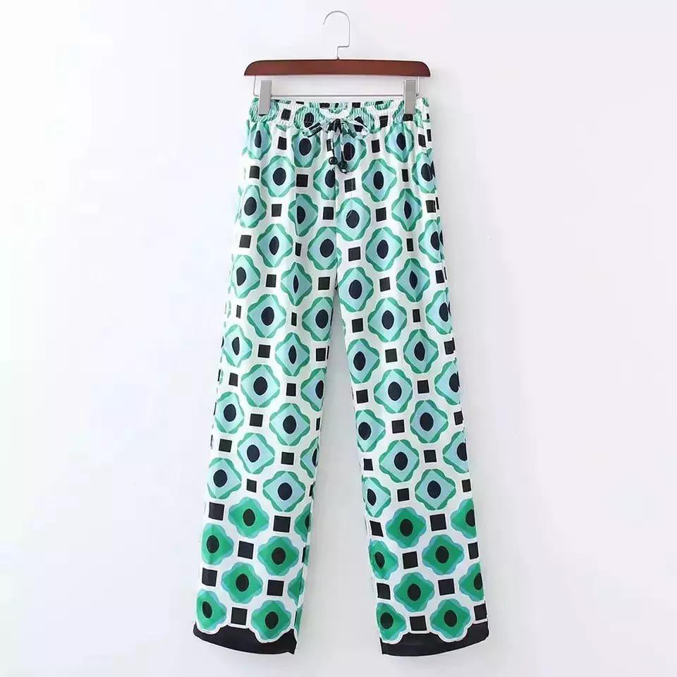 Fc Geometric Print Trousers