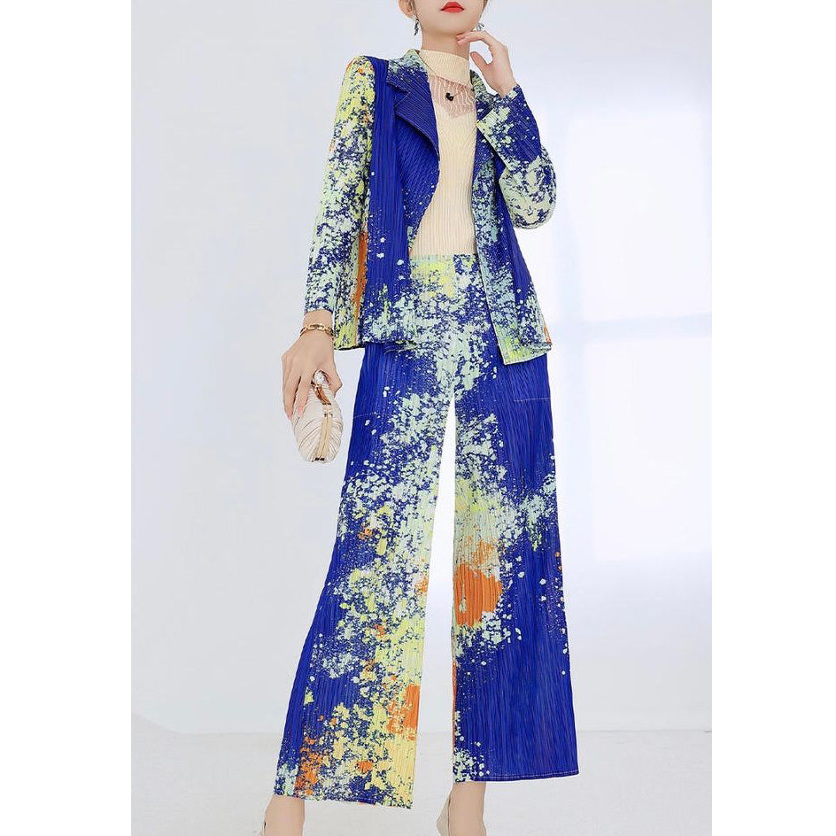 Fc Miyake pleated autumn suit women