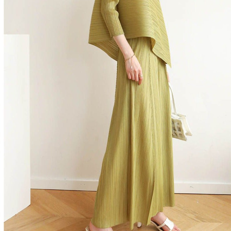 Fc Macia Mint Pleated Flare Pants