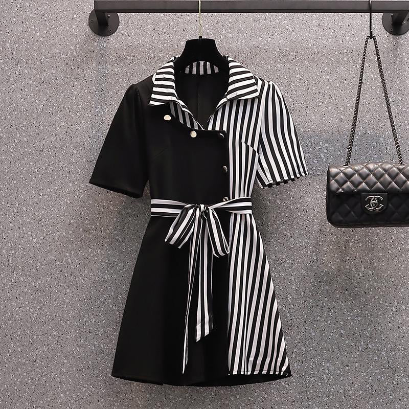 FC Korean Style Lace Slim Two-Piece Dress