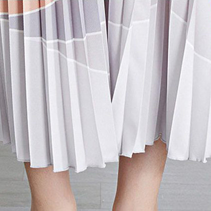 Fc Pleated Long Sleeve Elegant Dress