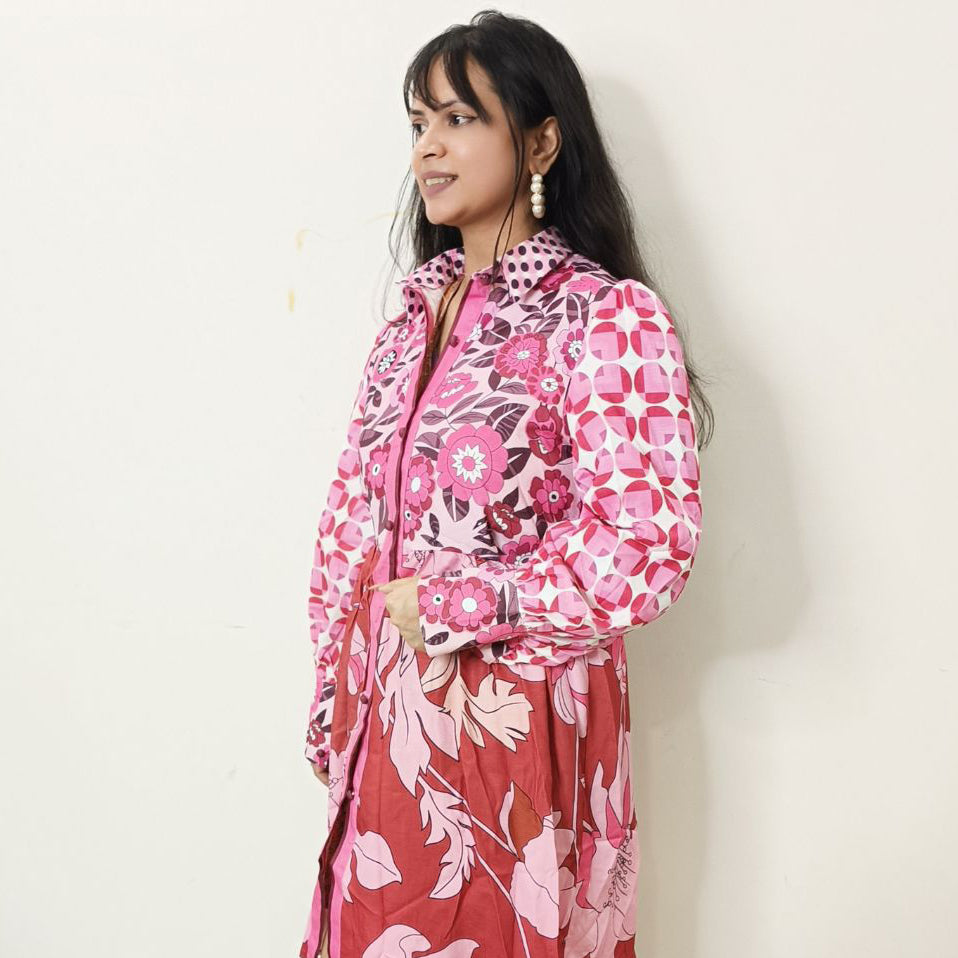 Fc Printed Shirt Dress