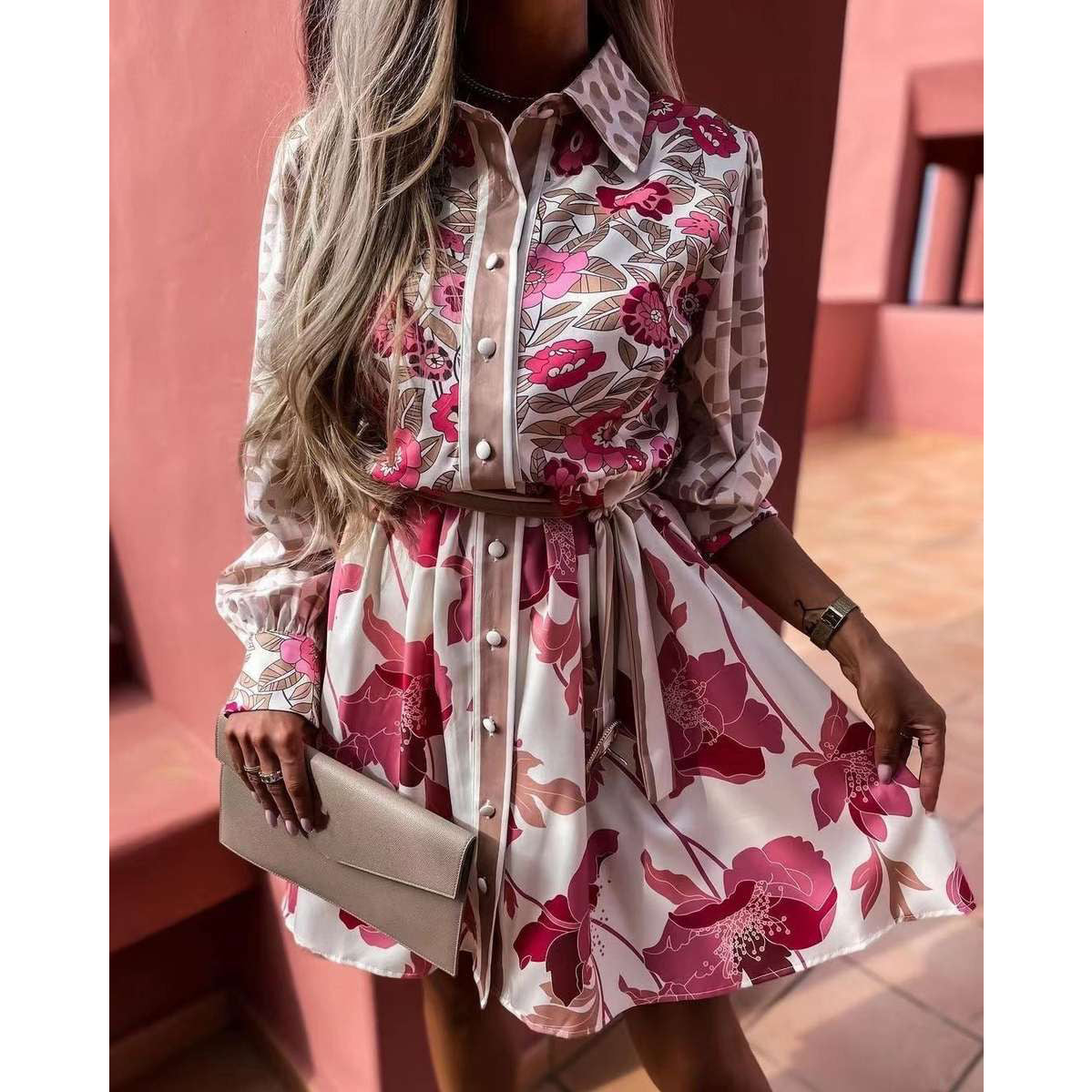 Fc Printed Shirt Dress