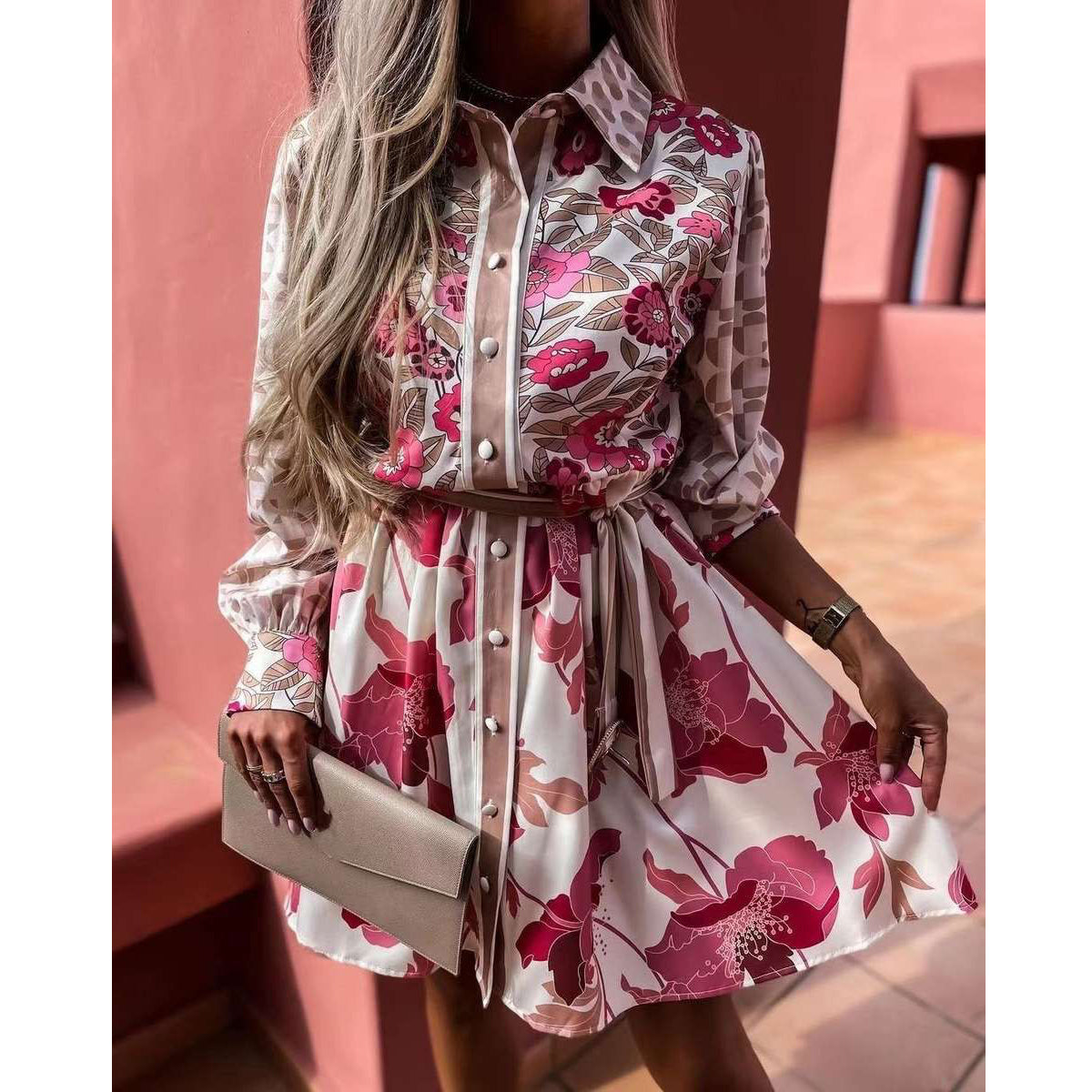 Fc Printed Shirt Dress