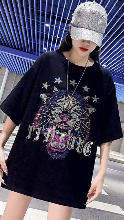 Fc Diamond Half Sleeve Top