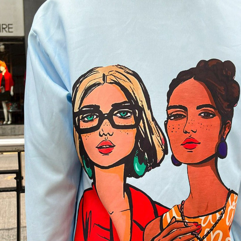 Fc Literature And Art Temperament Retro Style Shirt