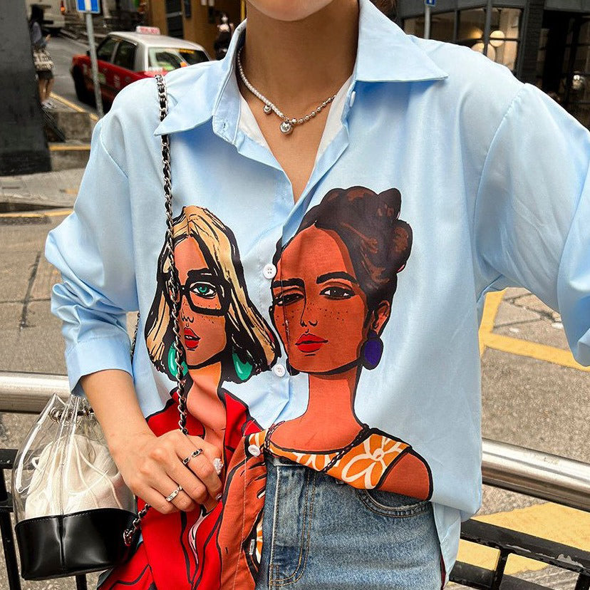 Fc Literature And Art Temperament Retro Style Shirt