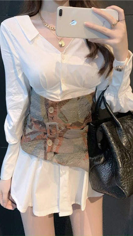 Fc Shirt dress with belt