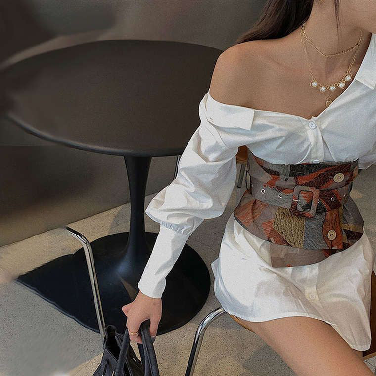 Fc Shirt dress with belt