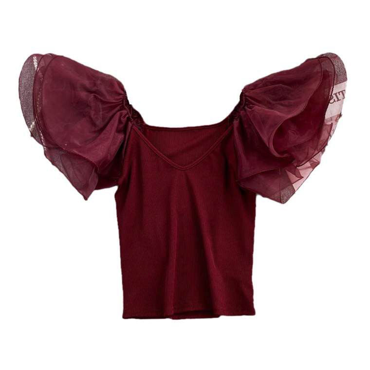 Fc V-Neck Pullover Short Top