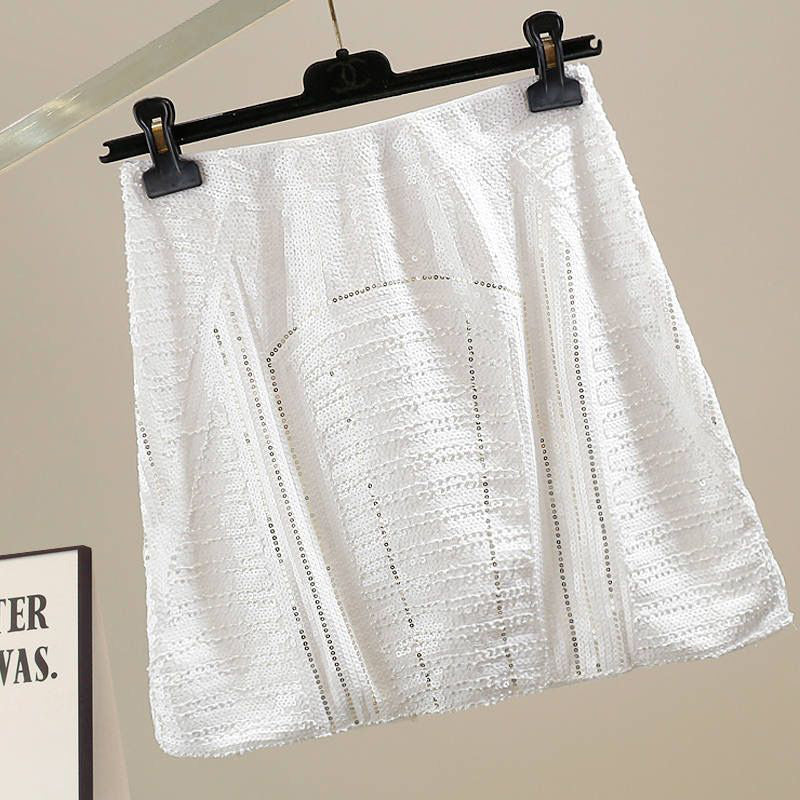 Fc Full of Sequins Elastic Hip Skirt