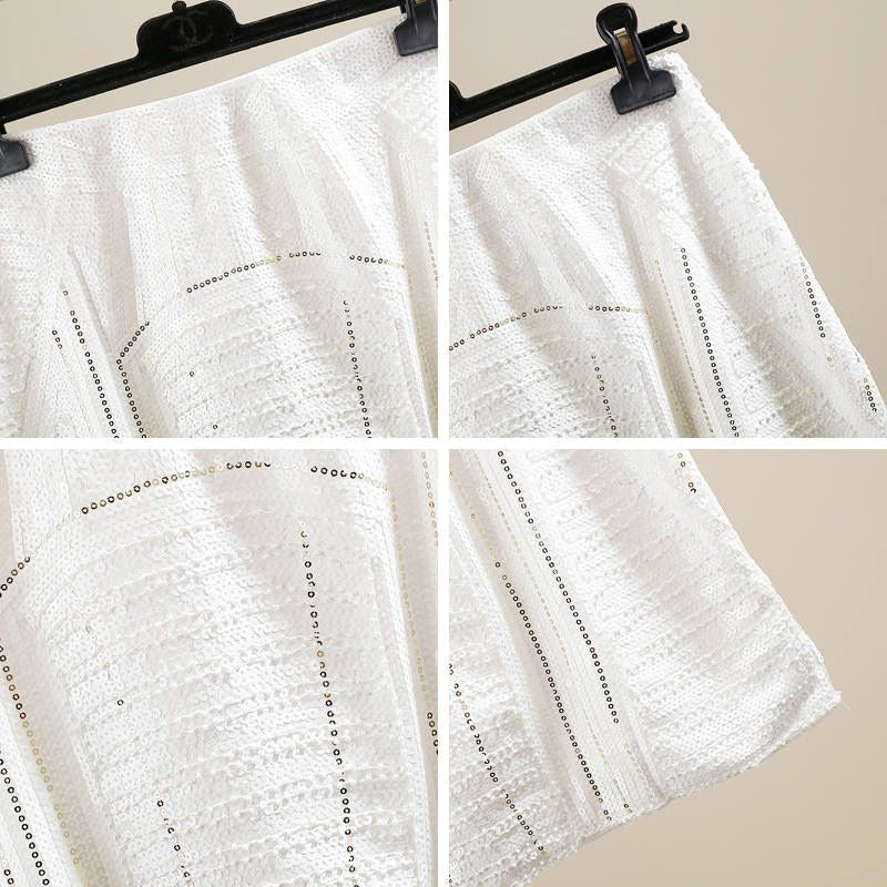 Fc Full of Sequins Elastic Hip Skirt