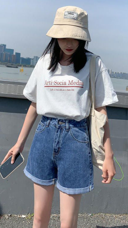 Fc Denim Shorts