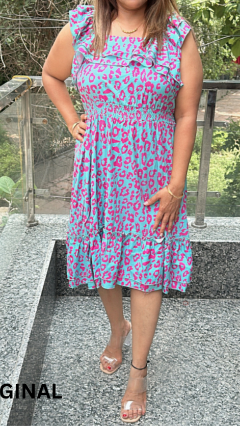 Ruffle Sleeve Dress FC1196