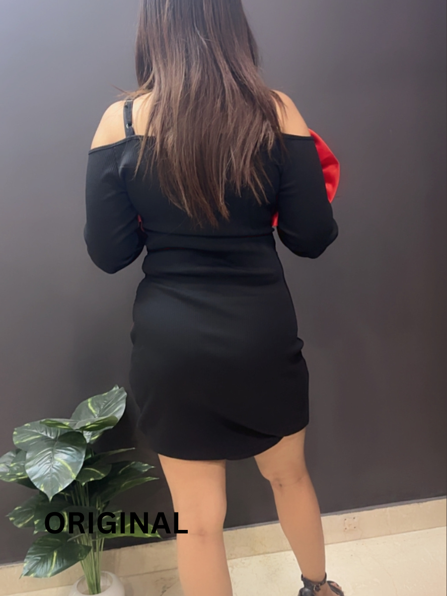 3D Roses Off Shoulder Winter Dress FC1539