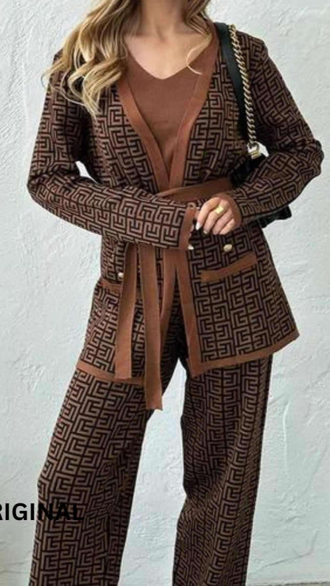 3 Pc Luxury Co Ord Set