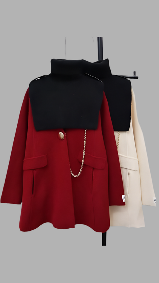 Turtleneck Shawl Double-Sided Coat FC1726