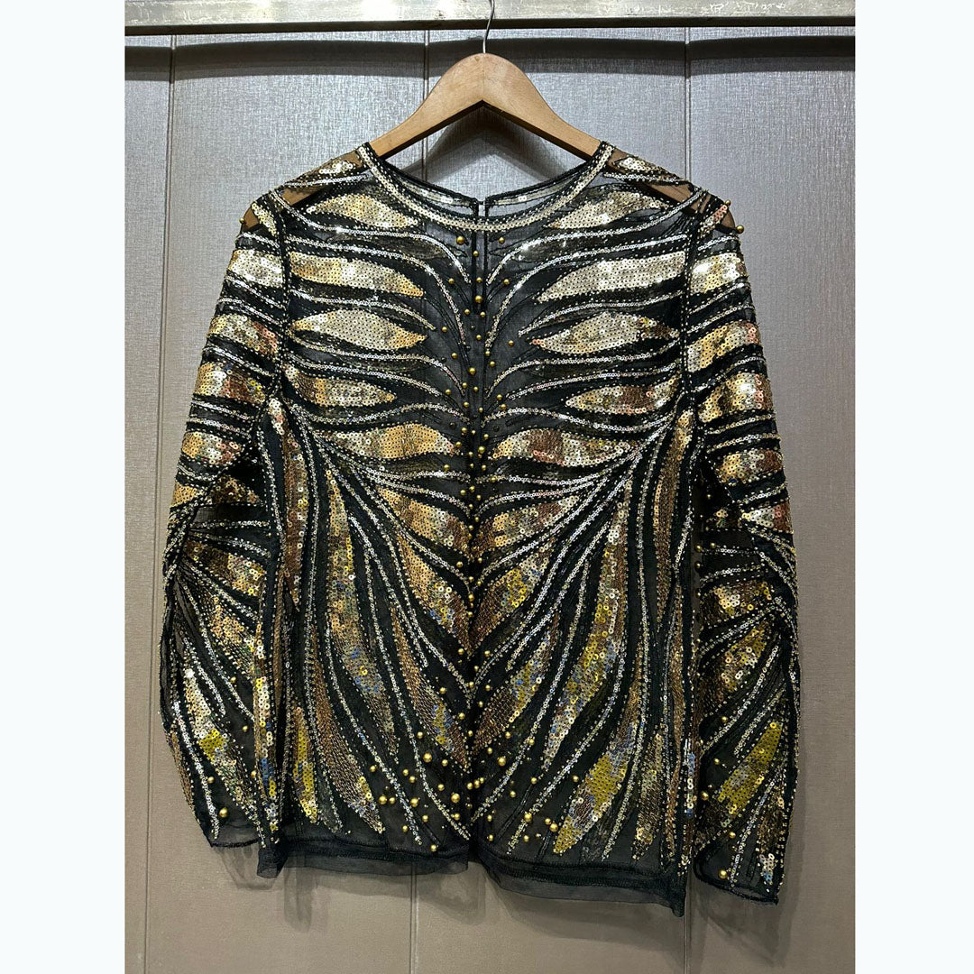 Fc Sequins Long Sleeve Tees Tops