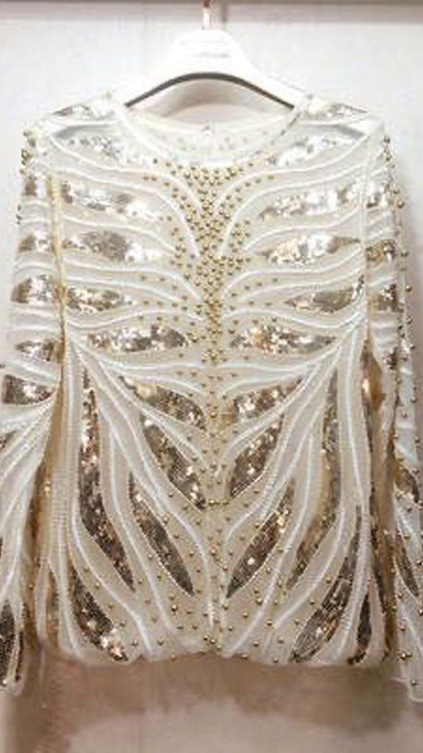 Fc Sequins Long Sleeve Tees Tops