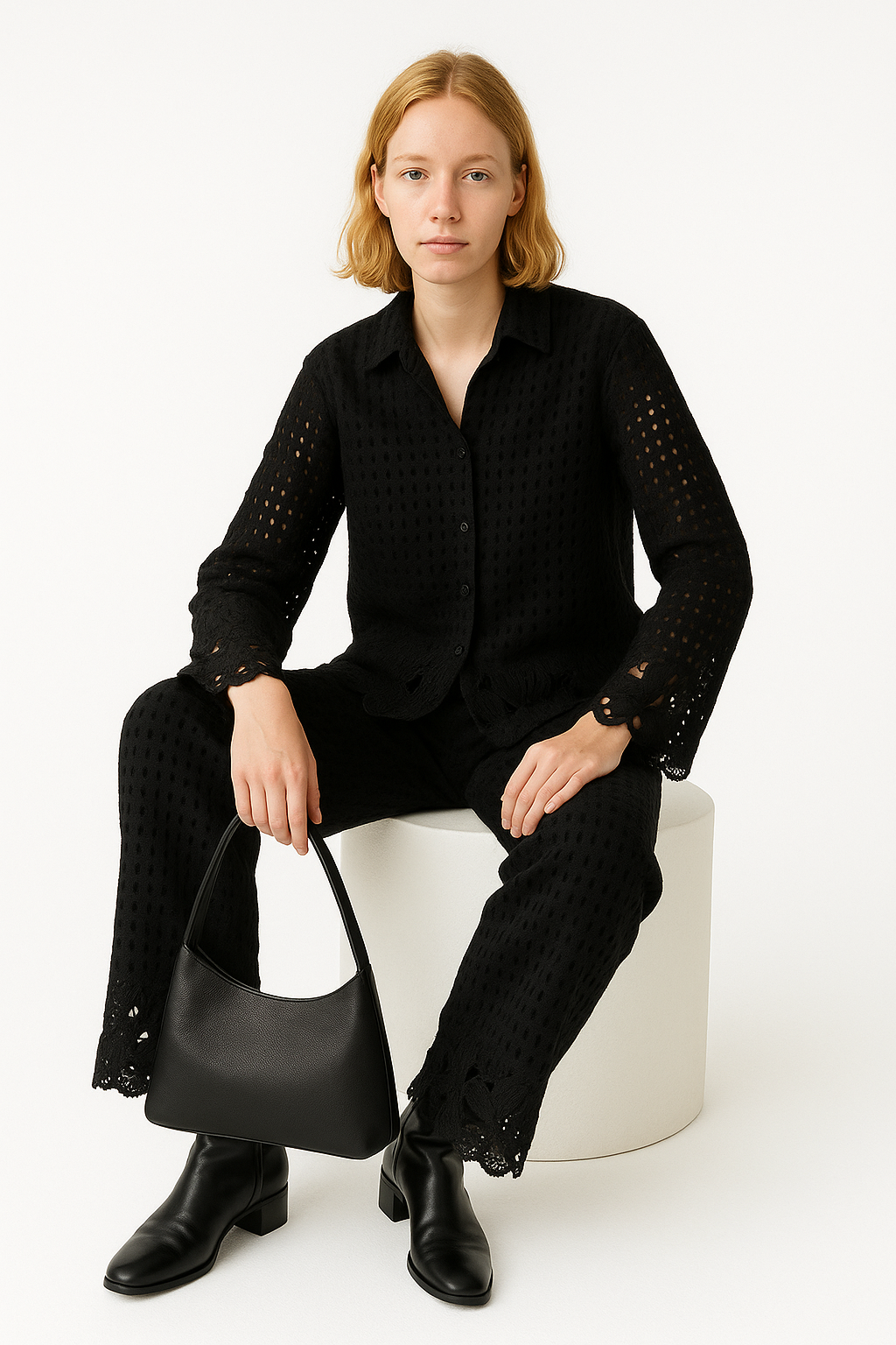 Stylish Crochet Co- Ord Set For Women FC1442