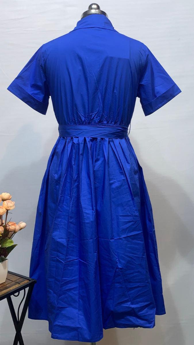 A-Line Midi Shirt Dress