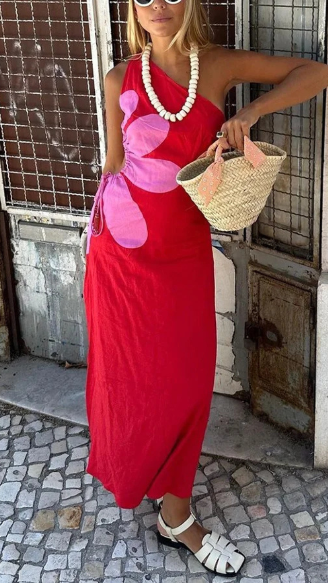 A-Line One Shoulder Dress FC1856