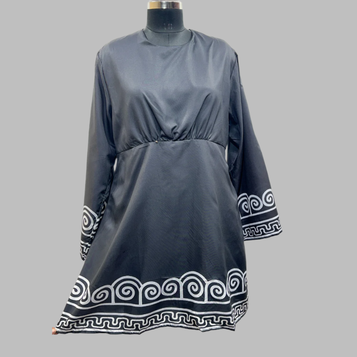 Abstract Embroidery Dress