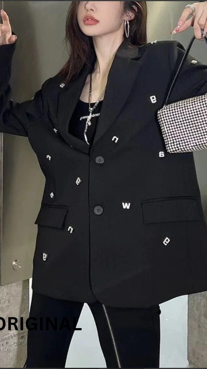 Alphabet Embedded Coat FC1553