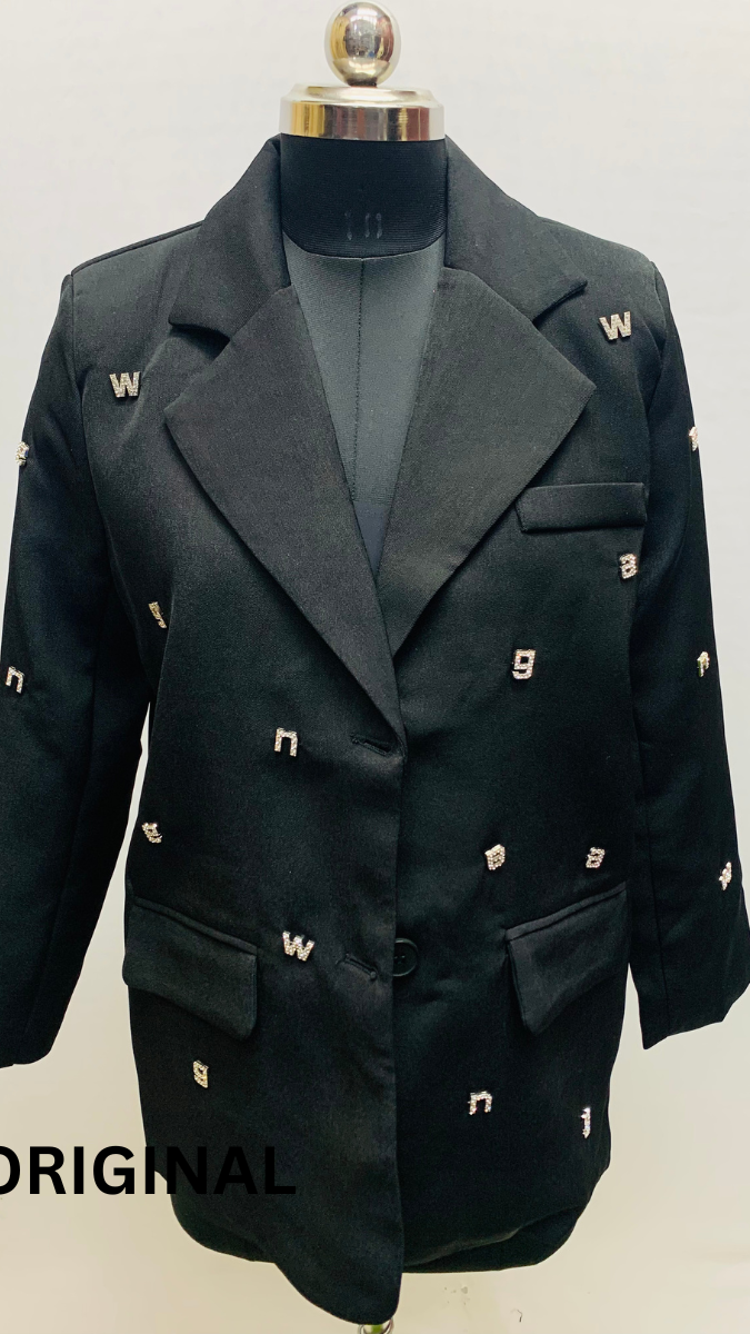 Alphabet Embedded Coat FC1553
