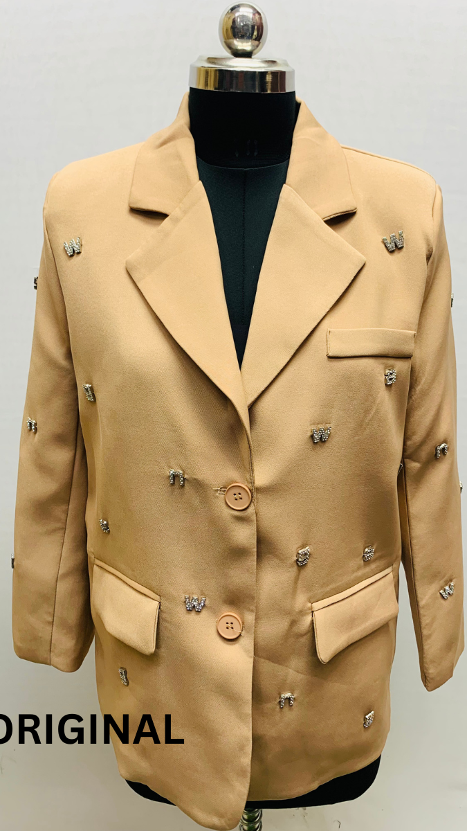 Alphabet Embedded Coat FC1553