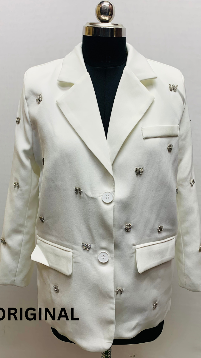 Alphabet Embedded Coat FC1553