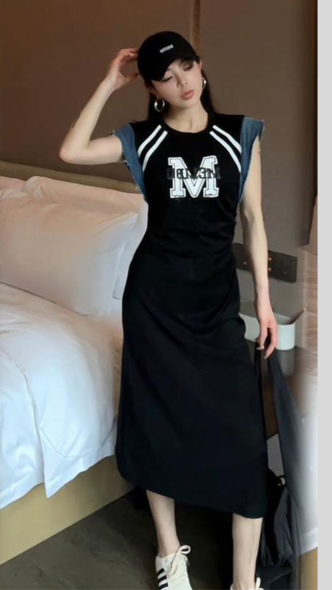 Asymmetrical Midi Dress