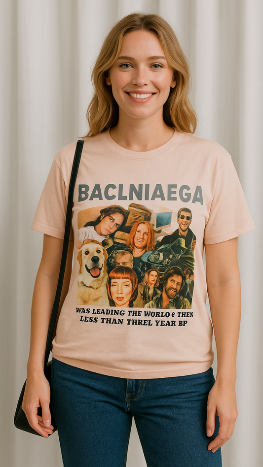 Baclniaega Print T- Shirt FC1064