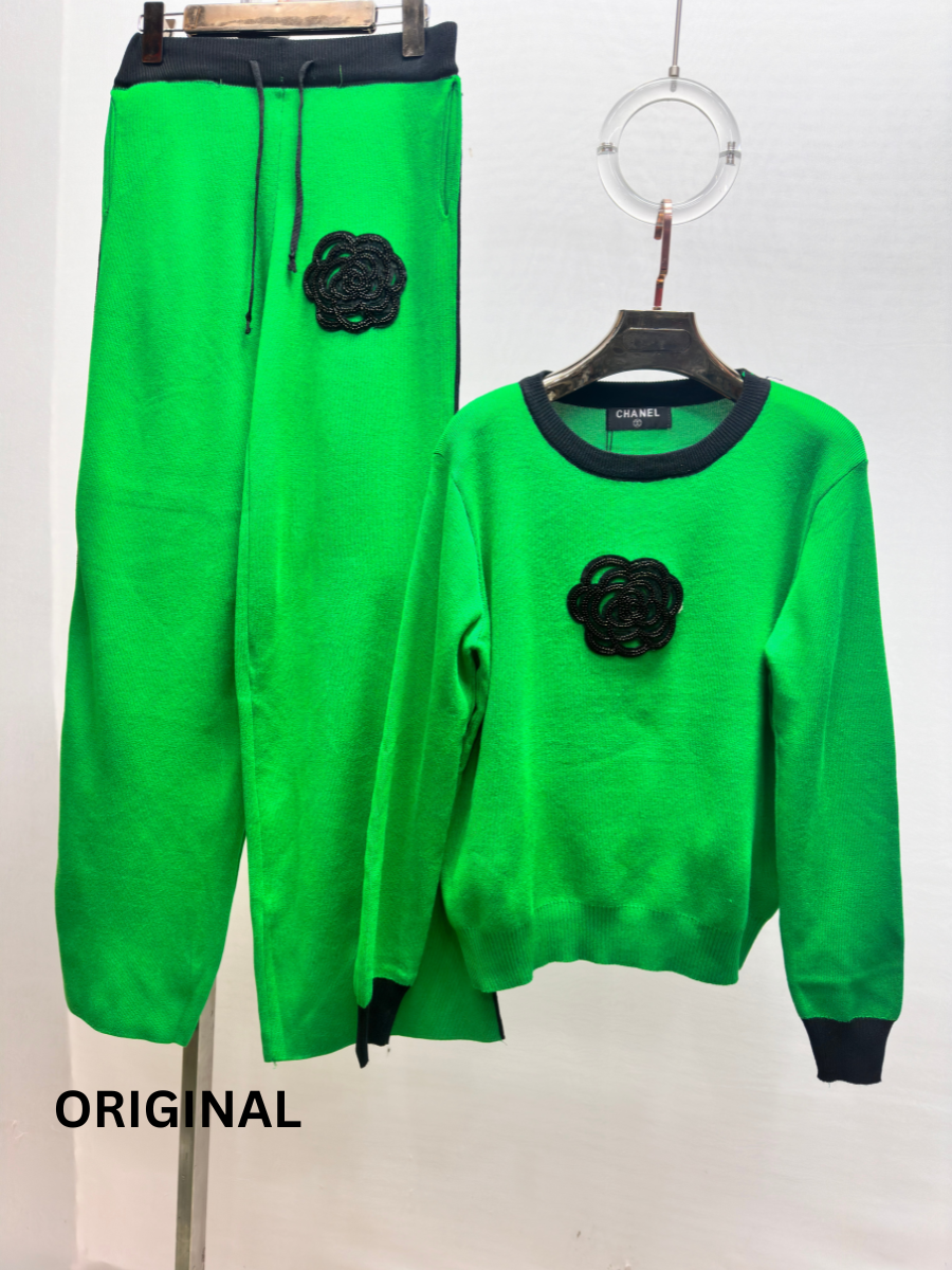 Beads Embedded Flower Winter Co Ord Set FC1509