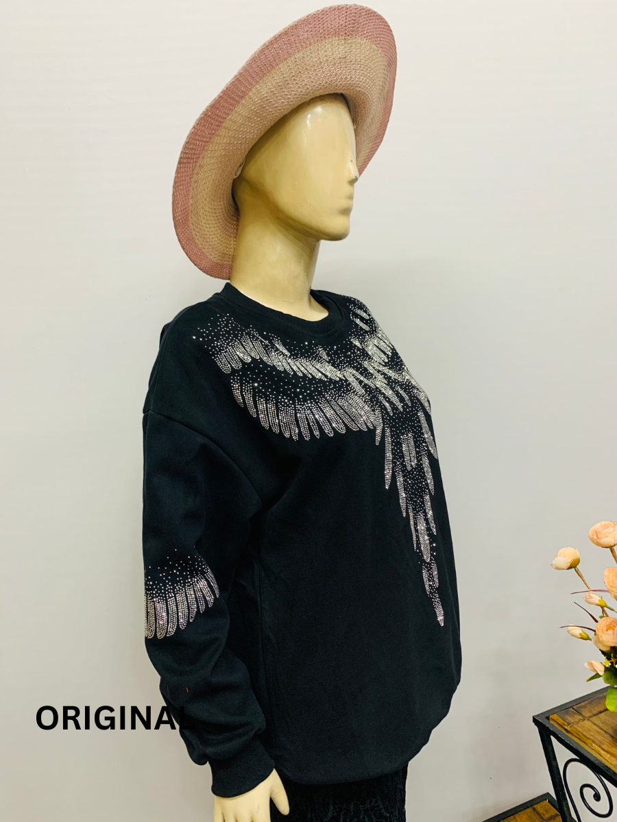 Beautiful Rhinestone Designed Winter Top FC1457
