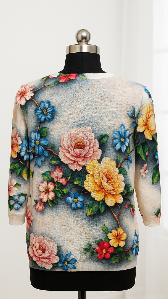 Beautiful Flower Printed Top FC1224