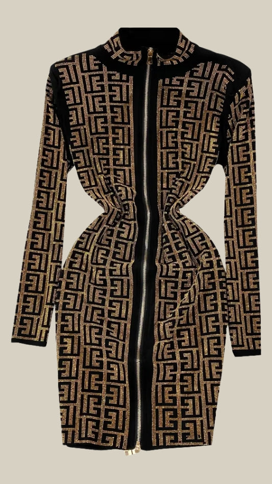 Beautiful Partywear Sequin Bodycon Dress FC2012