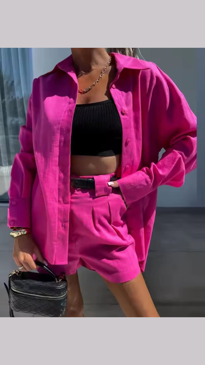 Blazer With Shorts Coord Set FC1892
