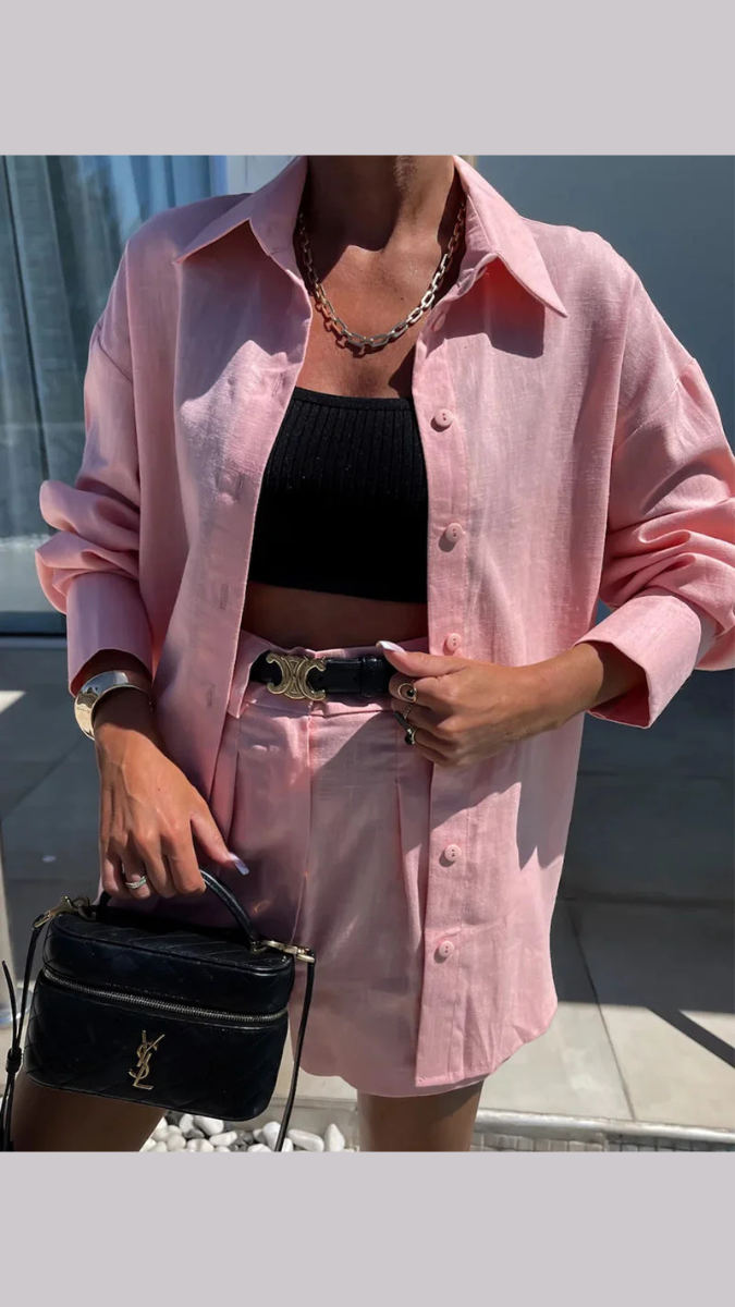 Blazer With Shorts Coord Set FC1892