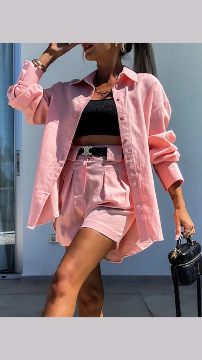 Blazer With Shorts Coord Set FC1892