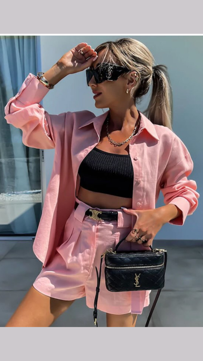 Blazer With Shorts Coord Set FC1892