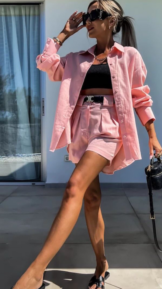 Blazer With Shorts Coord Set FC1892