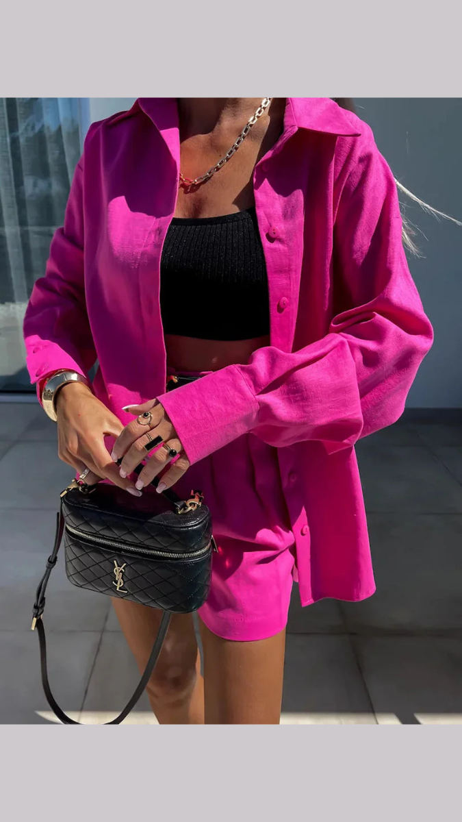 Blazer With Shorts Coord Set FC1892